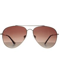 Privé Revaux - Prive Aviator Champagne Gradient Cali Metal - Lyst