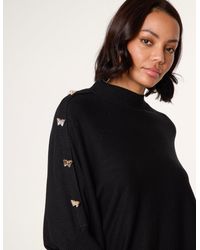 Blue Vanilla - Butterfly Button Detail Jumper - Lyst