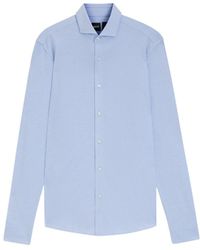 BOSS - Oxford Spread Collar Long-Sleeved Formal Shirt Cotton - Lyst