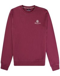 Aquascutum - Active Small Logo Bordeaux Sweatshirt - Lyst