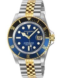 Haurex Italy - Eterno Bezel Dial Two Toned Stainless Steel Watch - Lyst