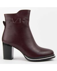 Montevita - Heel Ankle Boot Vareli3 Bordeaux - Lyst