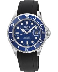 Gevril - Wall Street Swiss Automatic Sellita Sw200-1 Royal Ceramic Bezel Stainless Steel Watch - Lyst