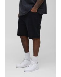 BoohooMAN - Plus Skinny Stretch Denim Shorts - Lyst