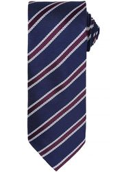 PREMIER - Waffle Stripe Formal Business Tie /Aubergine) - Lyst