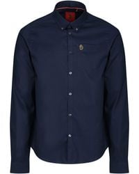 Luke 1977 - Telford Tailored Fit Smart Shirt Cotton - Lyst