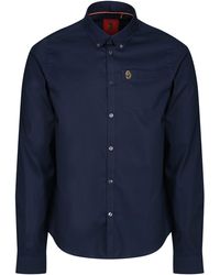 Luke 1977 - Telford Tailored Fit Smart Shirt Cotton - Lyst
