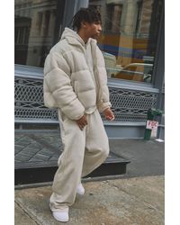 BoohooMAN - Wide Leg Heavyweight Joggers - Lyst