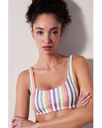 Penti - Striped Bralette Bikini Top - Lyst