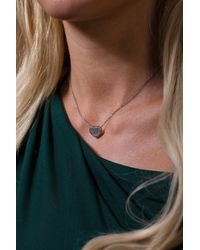 SVNX - Moonstone Heart Necklace & Earrings Set - Lyst