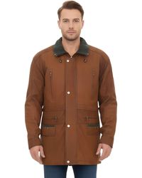 Infinity Leather - Nubuck Parka Coat- Gatton - Lyst