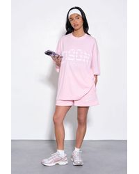 DSGN Studio - Stripe Applique Oversized T-Shirt - Lyst