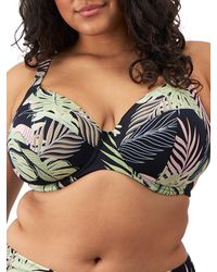 Elomi - Tropical Retreat Plunge Bikini Top - Lyst