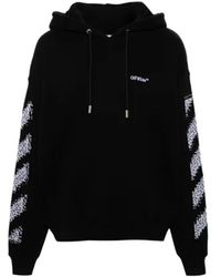 Off-White c/o Virgil Abloh - Pixel Diag Skate Hooded Sweatshirt - Lyst