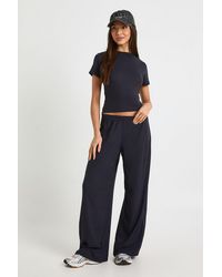 Boohoo - Ultra Soft Wide Leg Trouser - Lyst
