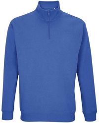 Sol's - Adult Conrad Quarter Zip Sweatshirt (Royal) - Lyst