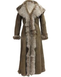 Infinity Leather - Suede Toscana Sheepskin Hooded Trench Coat-Rushden - Lyst
