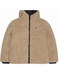 Reebok - Reversible Puffer Sherpa - Lyst