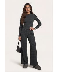 Urban Bliss - Jersey Striped Wide Leg Trouser - Lyst