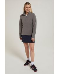 Mountain Warehouse - 'Camber' Striped Fleece Top Half Zip Quick Dry Breathable Sweater - Lyst