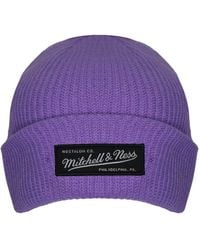 Mitchell & Ness - Box Logo Knit Beanie - Lyst
