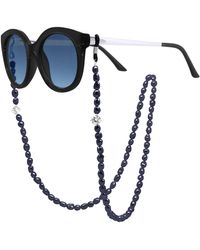 Ateliers Saint Germain - Row Of Pearls Glasses Holder -Real Cultured Freshwater Baroque 6-7 Mm - Lyst