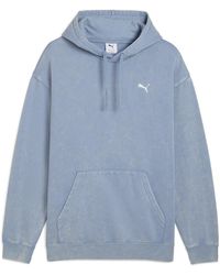 PUMA - Elevated Relaxed Wash Overhead Hoodie - Lyst