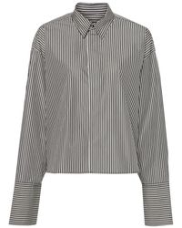 Ami Paris - Boxy Fit Gestreept Overhemd - Lyst