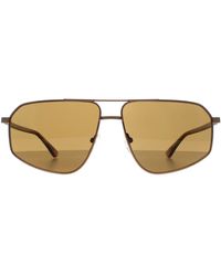 Calvin Klein - Aviator Matte Amber Ck23126S Metal - Lyst