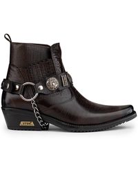 Infinity Leather - Winklepicker Western Gothic Boots - Lyst