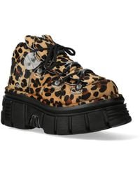 New Rock - M-106-C192 Leather Gothic Ankle Boots - Lyst