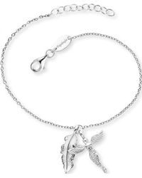 Engelsrufer - Erb-Feder-Angel-Zi Ladies Feather And Angel Bracelet - Lyst