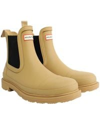 HUNTER - Commando Chelsea Boots - Lyst