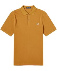 Fred Perry - Classic Dark Caramel Logo Polo Shirt - Lyst