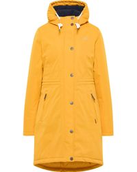 Icebound - Winter Parka Klima Iglo Dames Mosterd - Lyst