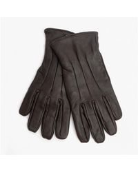Jack & Jones - Montana Leather Gloves Dark Earth - Lyst