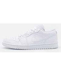 Nike - Air Jordan 1 Low Sneakers In Wit/wit/wit - Lyst
