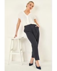 Roman - Petite Ankle Grazer Smart Stretch Trouser - Lyst