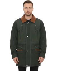 Infinity Leather - Nubuck Parka Coat- Gatton - Lyst