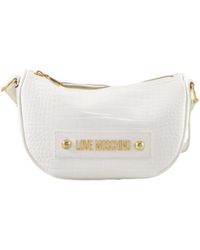 Moschino - Love Plain Shoulder Bag With Zip Fastening - Lyst