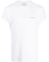 Off-White c/o Virgil Abloh - Moon Cam Arrow Logo White T-shirt - Lyst