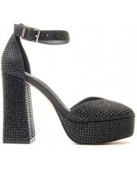 Montevita - Schoen Met Hak Sandant Zwart - Lyst