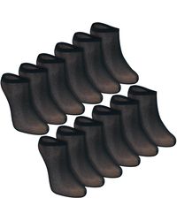 Sock Snob - 12 Pack Ladies Invisible Pop Socks 15 Denier Lightweight No Show - Lyst