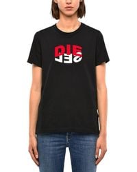 DIESEL - T Sily V23 T-Shirts Crew Neck Cotton Tops Short Sleeve Summer Tee - Lyst