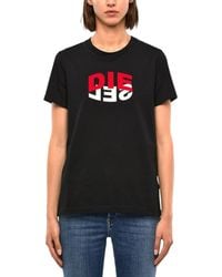 DIESEL - T Sily V23 T-Shirts Crew Neck Cotton Tops Short Sleeve Summer Tee - Lyst