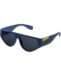Fila - Blauwe Geïnjecteerde Uniseks Zonnebril - Lyst