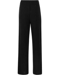 Fabiana Filippi - Cotton And Linen Trousers With Micro Sequins - Lyst
