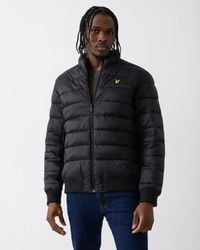 Lyle & Scott - Funnel Neck Wadded Jacket Size: L - Lyst