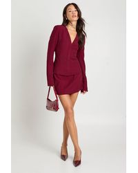 Boohoo - Tall Tailored Mini Skirt - Lyst