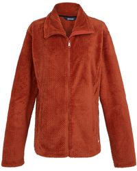 Regatta - Ladies Heidy Fluffy Full Zip Fleece Jacket Ochre) Material_Synthetic - Lyst